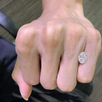 কেনা 2.06ct ল্যাবরেটরি তৈরি হীরা ওভাল কাট সিভিডি এফ রঙ ভিএস 2 স্পষ্টতা এক্স ভিজি এন online manufacture