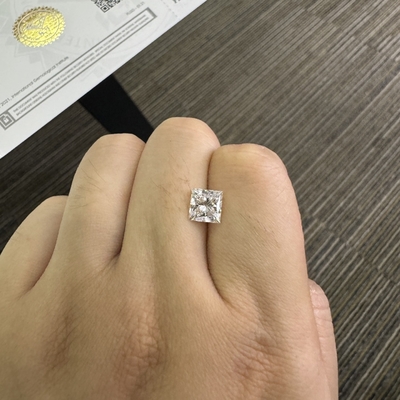 কেনা 2.16CT F VVS2 EX VG প্রিন্সেস কাট ল্যাবরেটরি চাষকৃত হীরা OEM ODM online manufacture