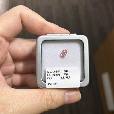 কেনা 0.5ct ভিএস১ ক্লারিটি হালকা গোলাপী ল্যাব গ্রোড ডায়মন্ড পিয়ার কাট online manufacture