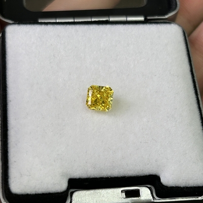 কেনা 1.56ct কৃত্রিম হলুদ হীরা HPHT ল্যাবরেটরিতে চাষ করা হীরা ফ্যান্সি লাইভ হলুদ SI2 2VG N IGI online manufacture