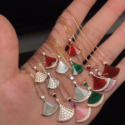 কেনা 18k সলিড গোল্ড স্কার্ট নেকলেস Agate Jewelry Replica Jewelry Divas' Dream Necklace 18k সলিড গোল্ড স্কার্ট নেকলেস Agate Jewelry Replica online manufacture