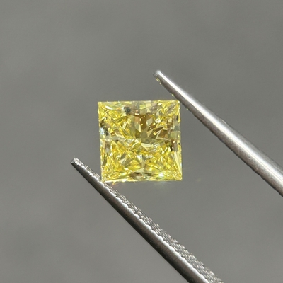 1.19ct ল্যাবরেটরিতে চাষ করা ফ্যান্সি হলুদ ডায়মন্ড ভিভিএস২ ২এক্স এন আইজিআই সার্টিফাইড