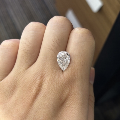 4.09CT F VS1 EX VG সিভিডি পিয়ার আকৃতির ল্যাব তৈরি ডায়মন্ড LG628426480