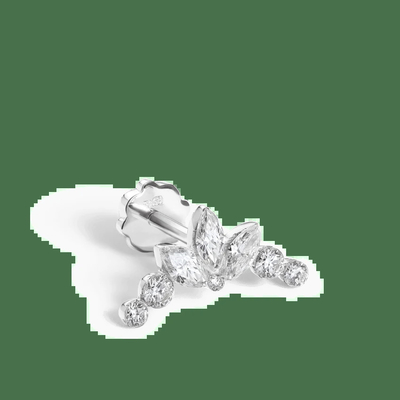 0.58 ক্যারেট ল্যাব তৈরি ডায়মন্ড হুপ কানের দুল ভিভিএস স্পষ্টতা এইচপিএইচটি মার্কি কাট